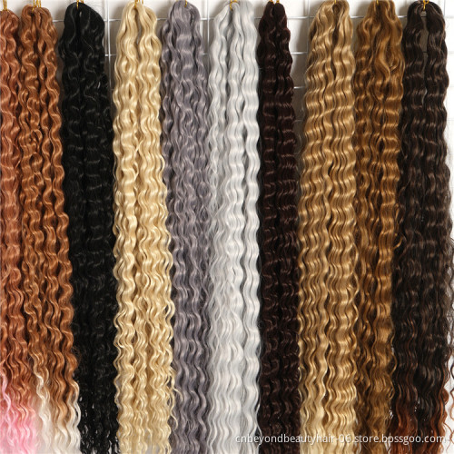 Long  synthetic hair for brading yaki ombre Curly Egyotian Water Wave braiding hair Crochet Wavy Braiding Hair